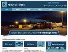 Tablet Screenshot of koputstorage.com